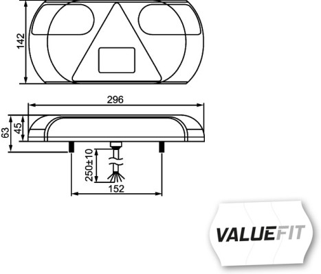 Hella Achterlicht 2VP 357 016-021