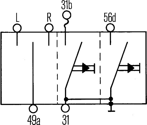 Hella Knipperlichtschakelaar 6BA 001 539-001