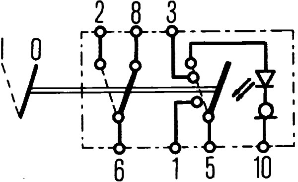 Hella Waarschuwingsknipperlamp schakelaar 6HH 007 832-711