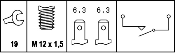 Hella Achteruitrijlichtschakelaar 6ZF 004 842-001