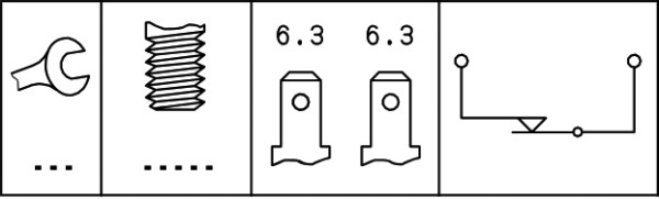 Hella Remlichtschakelaar 6DF 006 551-001