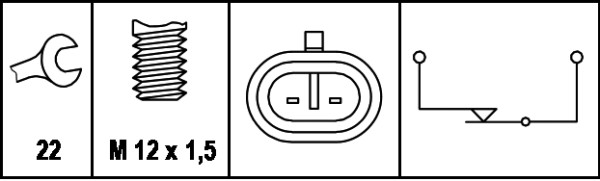 Hella Achteruitrijlichtschakelaar 6LF 007 356-001