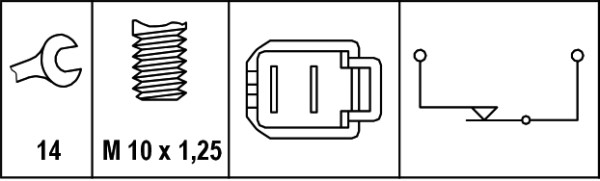 Hella Remlichtschakelaar 6DF 007 365-001