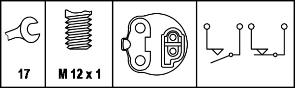 Hella Remlichtschakelaar 6DF 007 366-001