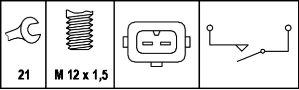 Hella Achteruitrijlichtschakelaar 6ZF 007 673-001