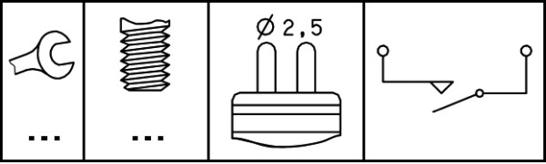 Hella Achteruitrijlichtschakelaar 6ZF 008 621-051