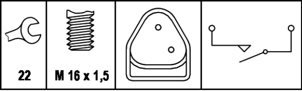 Hella Achteruitrijlichtschakelaar 6ZF 008 621-091