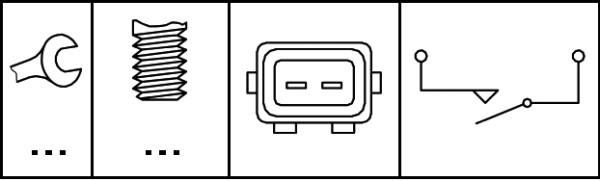 Hella Achteruitrijlichtschakelaar 6ZF 008 621-251