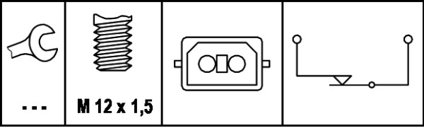 Hella Remlichtschakelaar 6DD 008 622-161