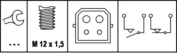 Hella Remlichtschakelaar 6DD 008 622-351