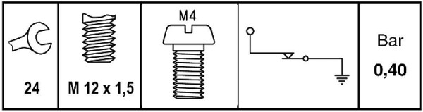 Hella Oliedrukschakelaar 6ZL 009 600-021