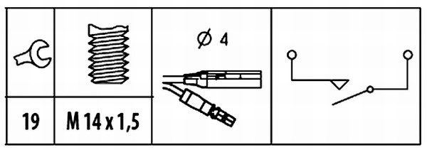 Hella Achteruitrijlichtschakelaar 6ZF 181 612-001