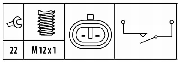 Hella Achteruitrijlichtschakelaar 6ZF 181 612-021