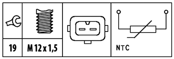 Hella Olietemperatuursensor 6PT 009 309-511