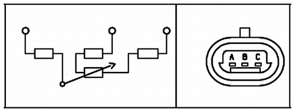 Hella Gasklep positiesensor 6PX 008 476-451