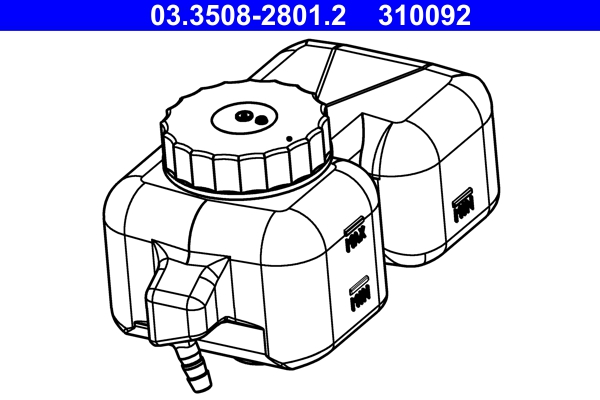 Remvloeistofreservoir ATE 03.3508-2801.2