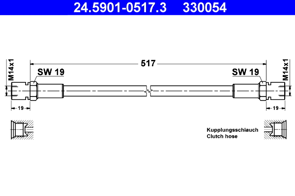 Koppelingsslang ATE 24.5901-0517.3