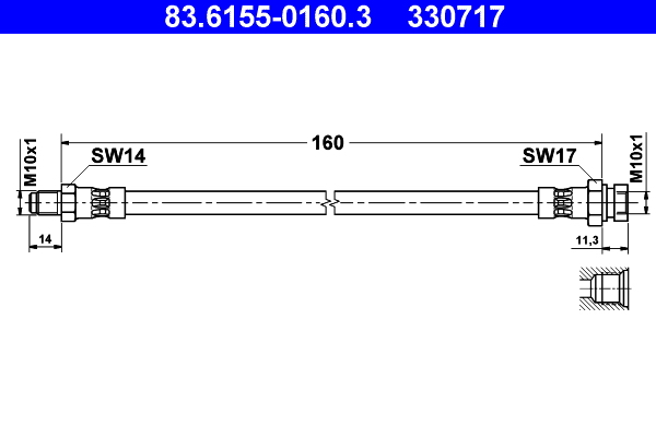 Remslang ATE 83.6155-0160.3