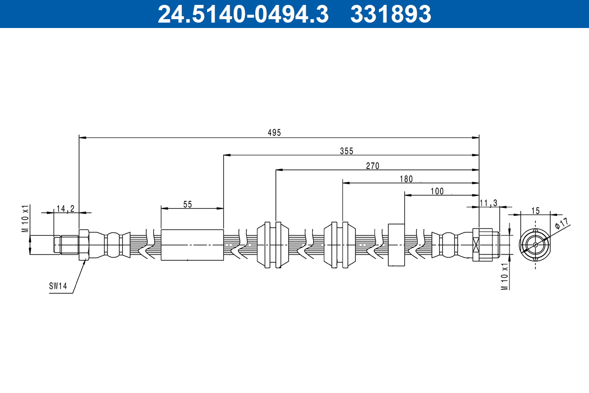 Remslang ATE 24.5140-0494.3