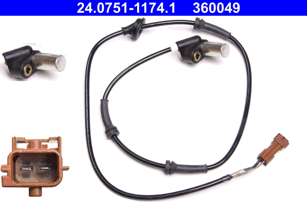 ABS sensor ATE 24.0751-1174.1