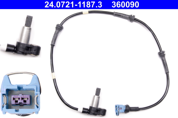 ABS sensor ATE 24.0721-1187.3