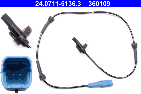 ABS sensor ATE 24.0711-5136.3