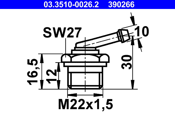 Adapter, remleiding ATE 03.3510-0026.2