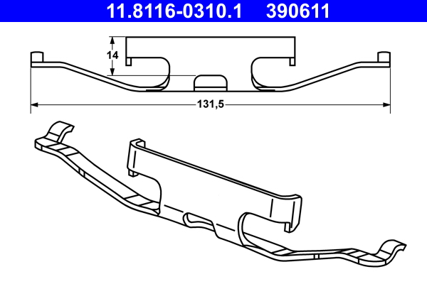 ATE Remklauw revisie 11.8116-0310.1