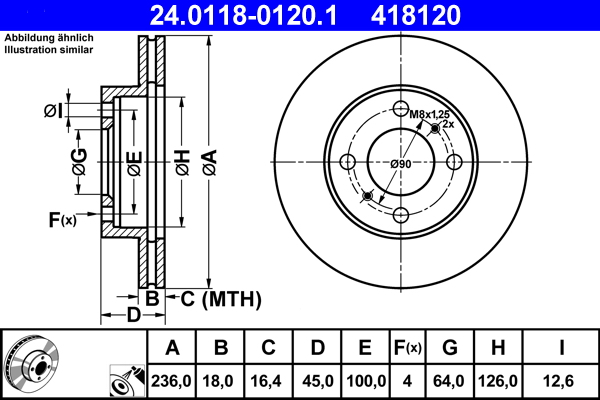 ATE Remschijven 24.0118-0120.1