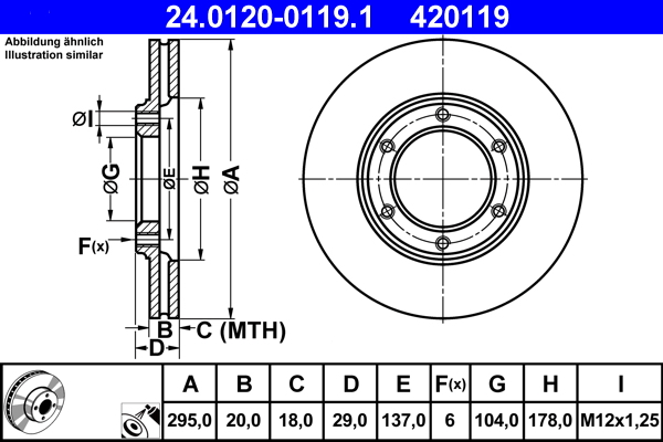 ATE Remschijven 24.0120-0119.1