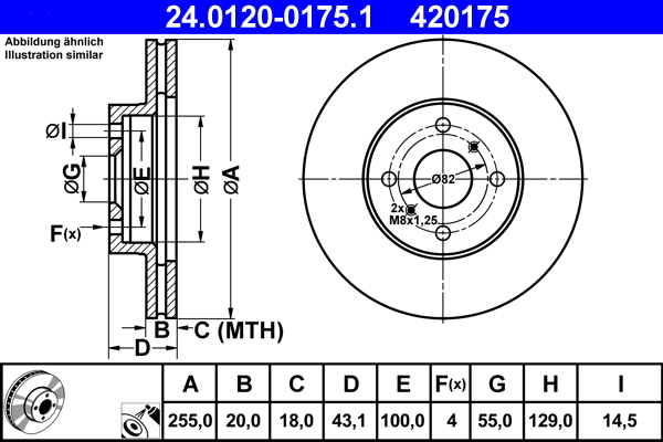 Remschijven ATE 24.0120-0175.1