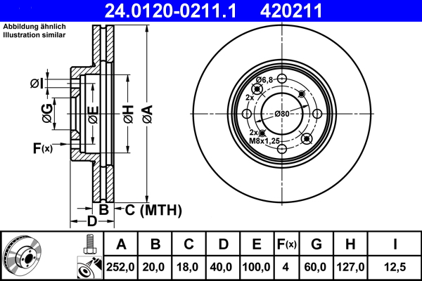 ATE Remschijven 24.0120-0211.1