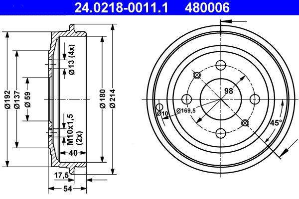 Remtrommel ATE 24.0218-0011.1