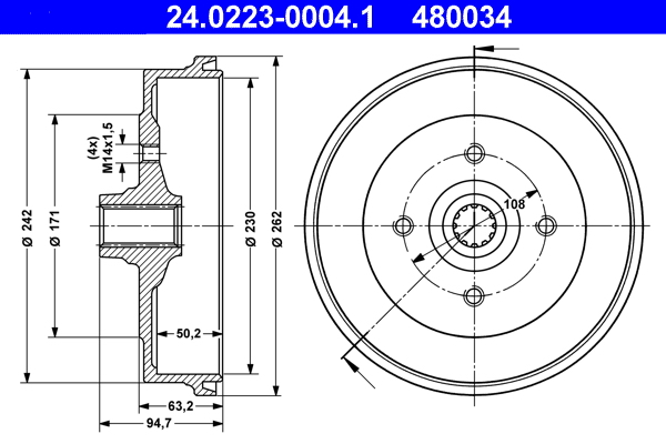 Remtrommel ATE 24.0223-0004.1