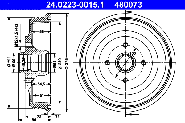 Remtrommel ATE 24.0223-0015.1