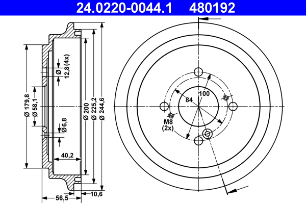 Remtrommel ATE 24.0220-0044.1