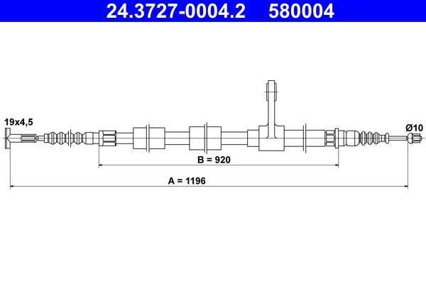 Handremkabel ATE 24.3727-0004.2