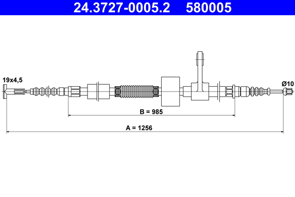 Handremkabel ATE 24.3727-0005.2