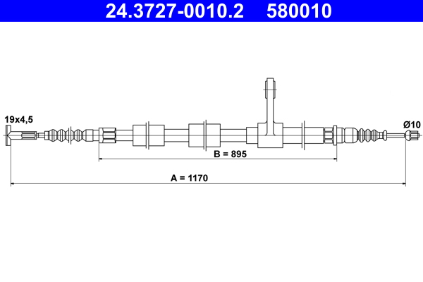 Handremkabel ATE 24.3727-0010.2