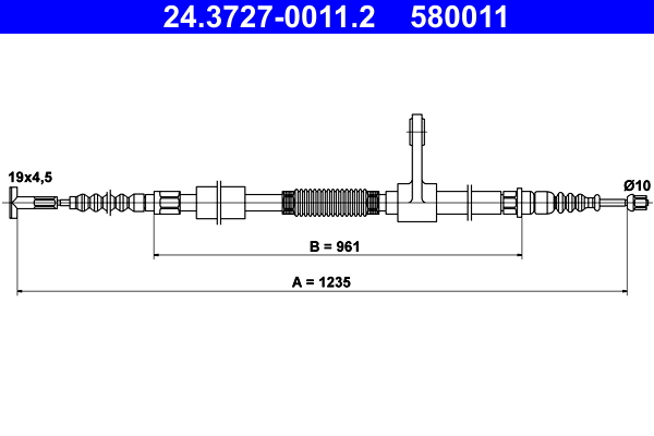 Handremkabel ATE 24.3727-0011.2