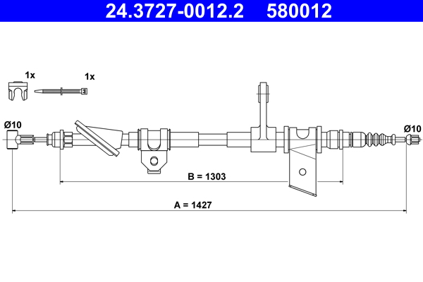 Handremkabel ATE 24.3727-0012.2