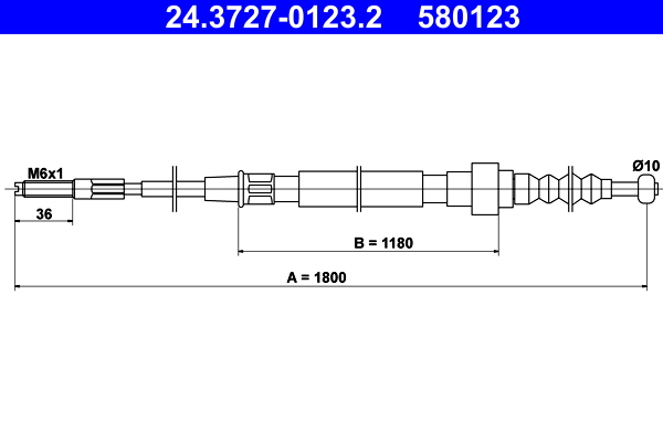 Handremkabel ATE 24.3727-0123.2