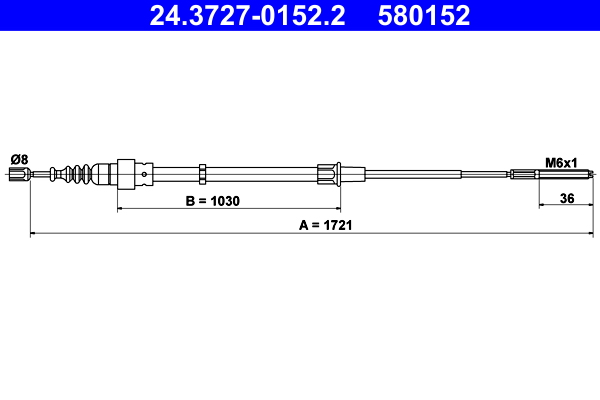 Handremkabel ATE 24.3727-0152.2