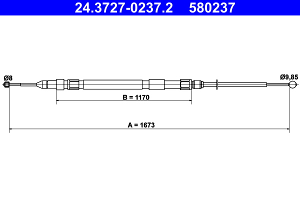 Handremkabel ATE 24.3727-0237.2