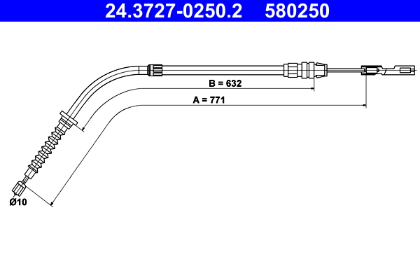 ATE Handremkabel 24.3727-0250.2