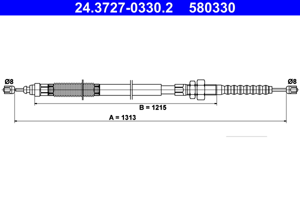 Handremkabel ATE 24.3727-0330.2