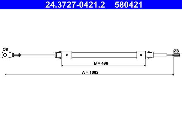 Handremkabel ATE 24.3727-0421.2