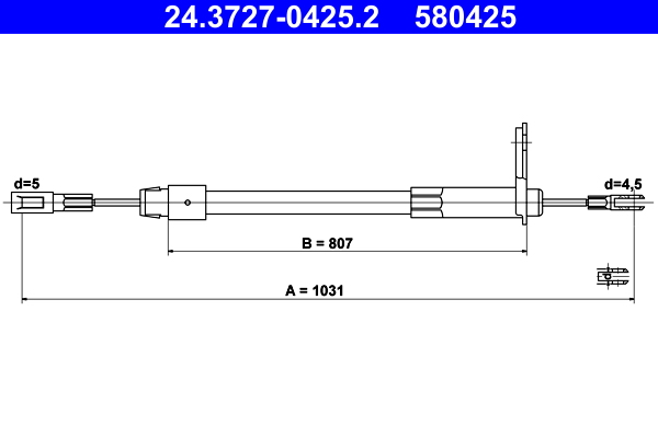 Handremkabel ATE 24.3727-0425.2