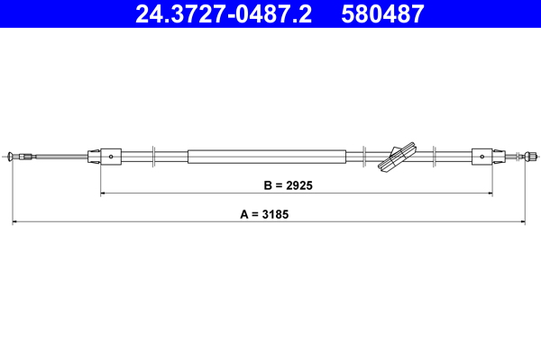 ATE Handremkabel 24.3727-0487.2