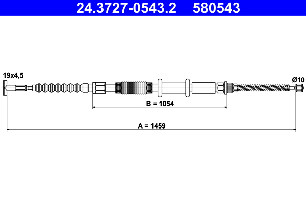 Handremkabel ATE 24.3727-0543.2